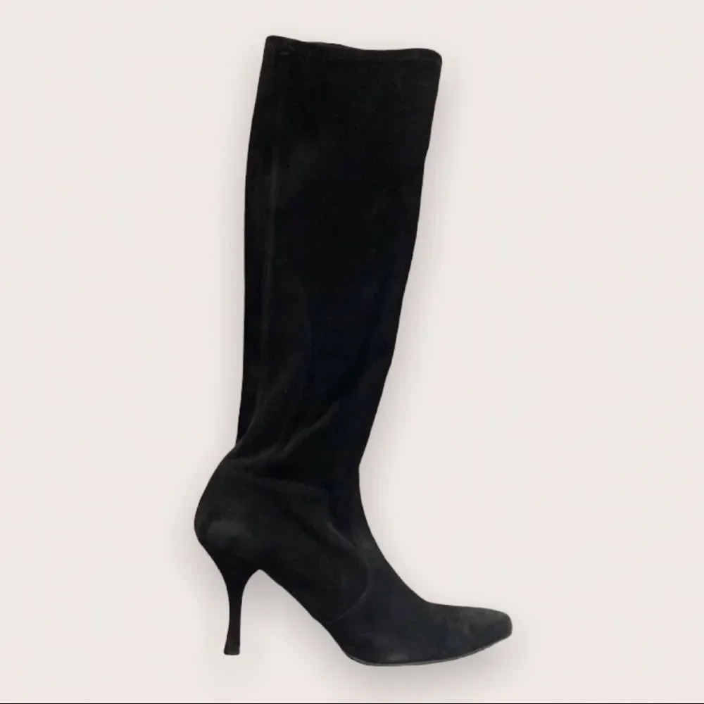 ⚜️ Stuart Weitzman Yielding Knee High Suede Stretch Boots ⚜️ - Picture 2 of 9